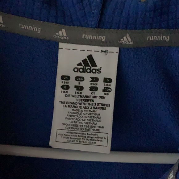 Adidas Hooded Running Jacket Size Small - Picture 2 of 7